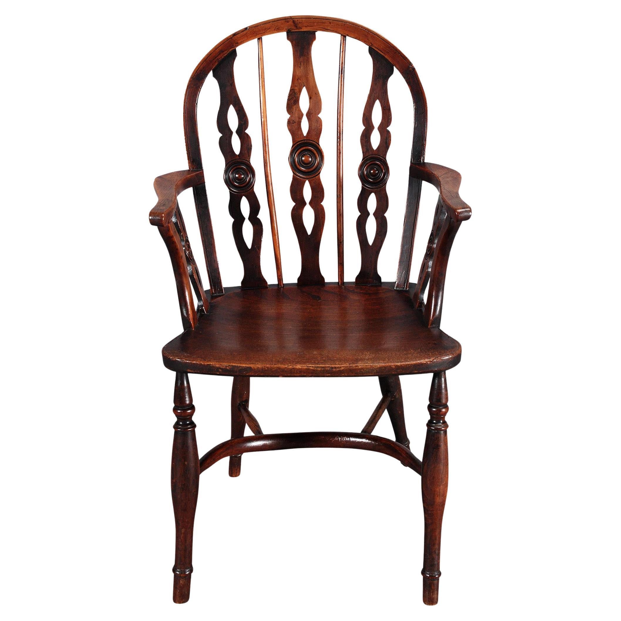 Draught-Back Windsor Armchair For Sale