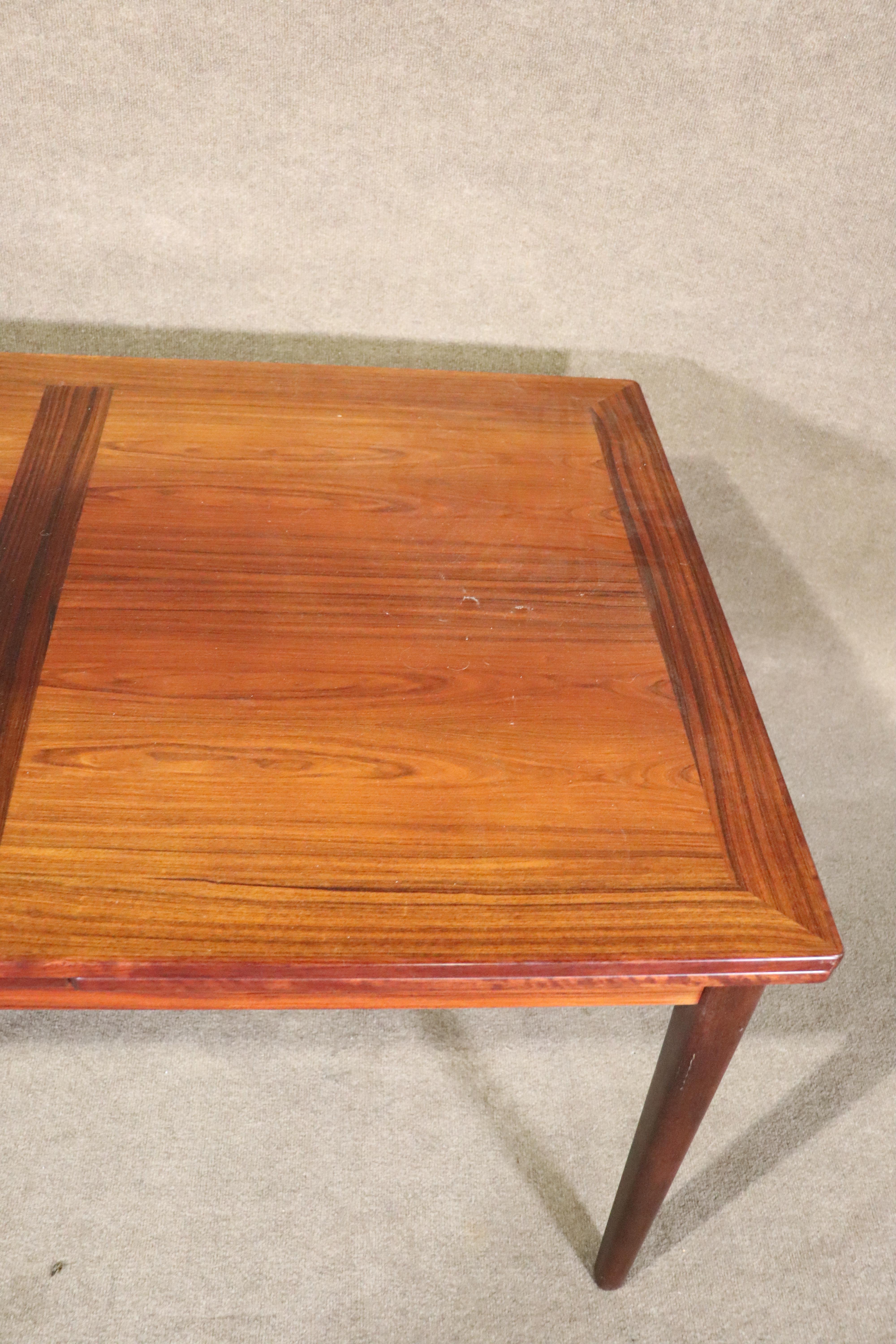 Draw Leaf Midcentury Dining Table For Sale 5