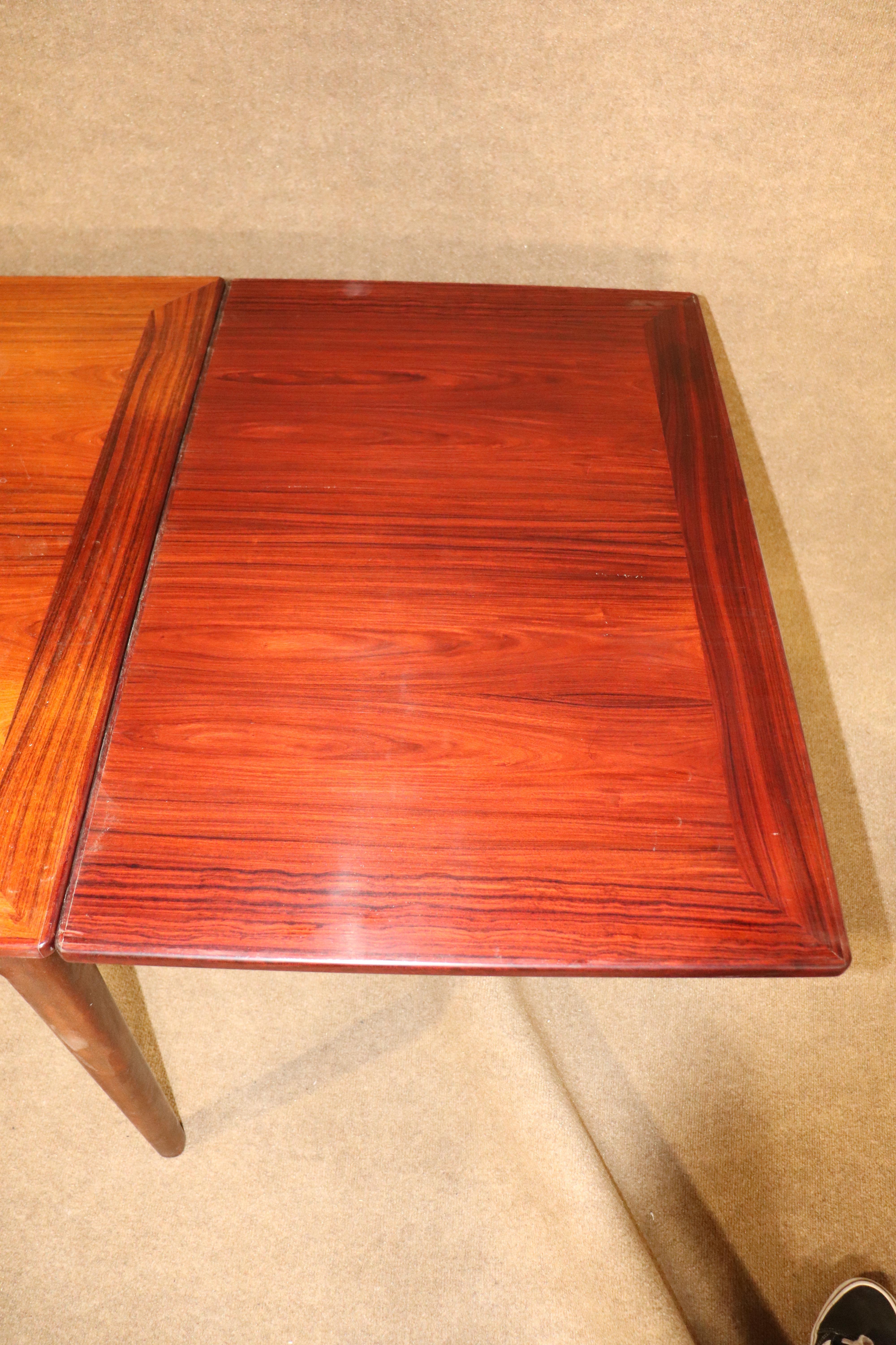 Mid-Century Modern Draw Leaf Midcentury Dining Table For Sale