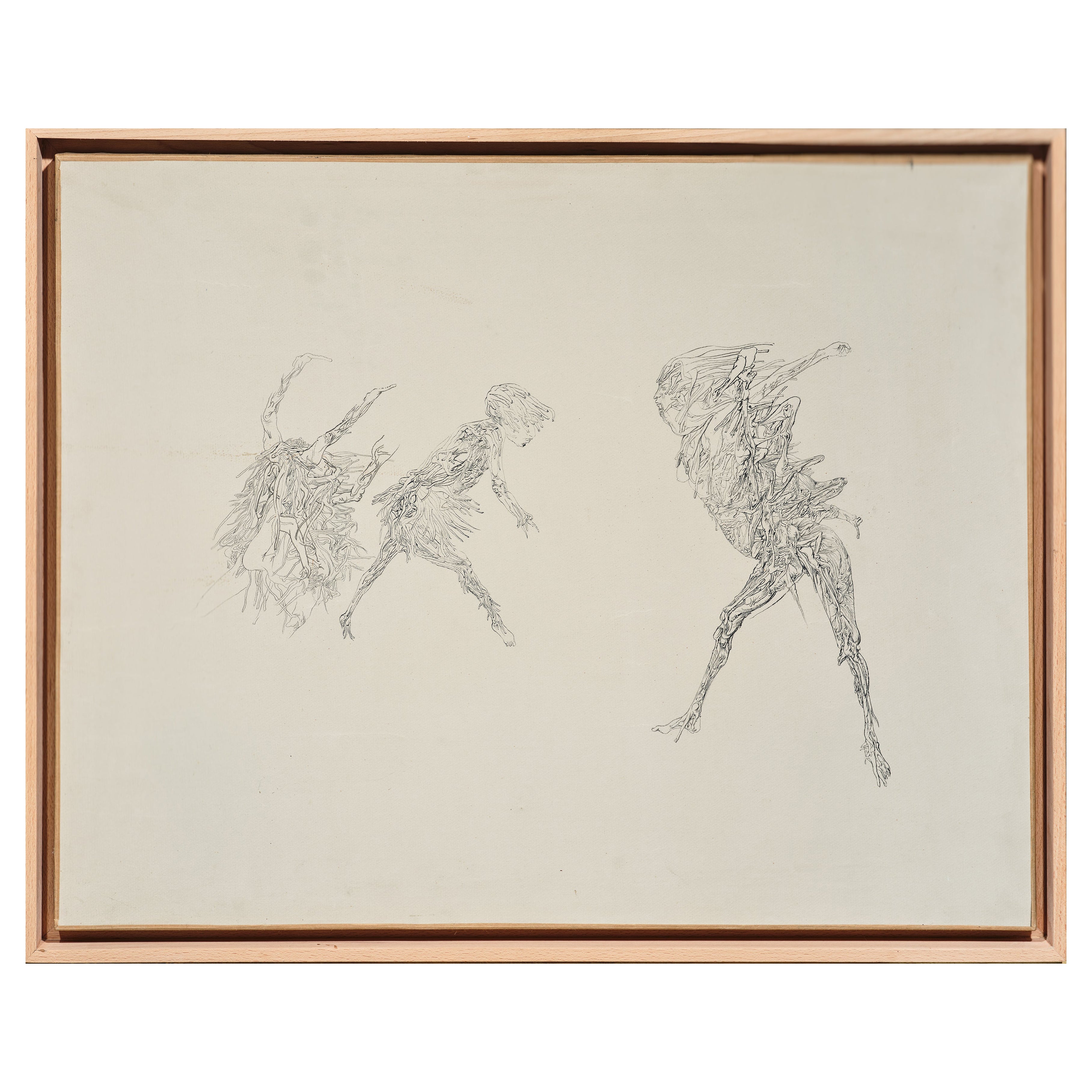 Draw on paper and canvas by Dado 1962