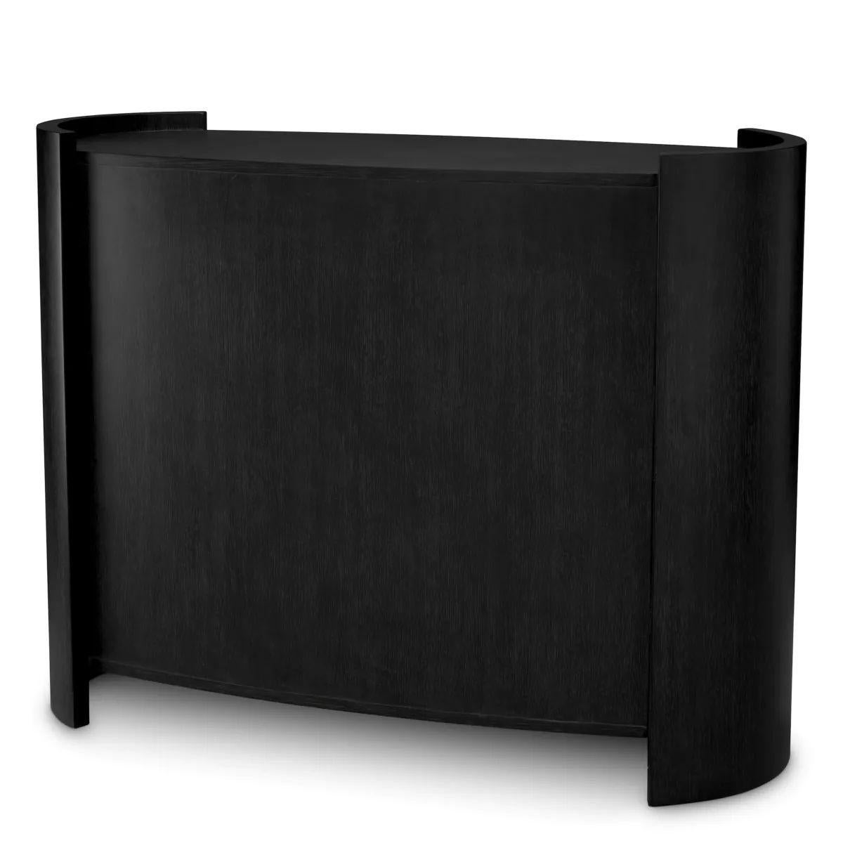 Drawer dresser – Charcoal Grey Oak Veneer, Bronze Finish In New Condition For Sale In Saint-Ouen, FR