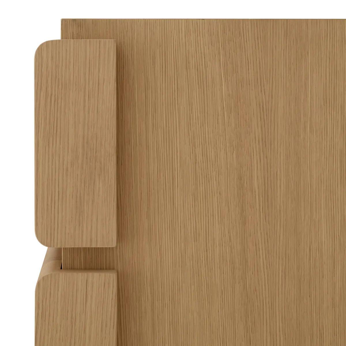 Bois Commode à tiroirs - Placage de chêne naturel en vente