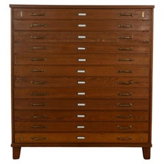 Vintage Drawer Plan Cabinet, 1950s