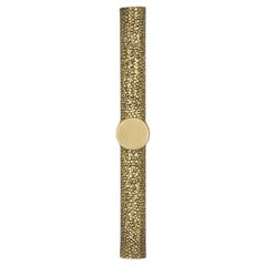 Drawer pull 12 cm  Hammered brass with shagreen effect. Art deco collection