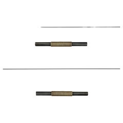 Drawer pull 15 cm – golden brass wires and gunmetal tube