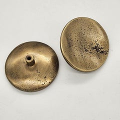 Drawer pull in solid brass – Earth Prints collection – Ø 8 cm