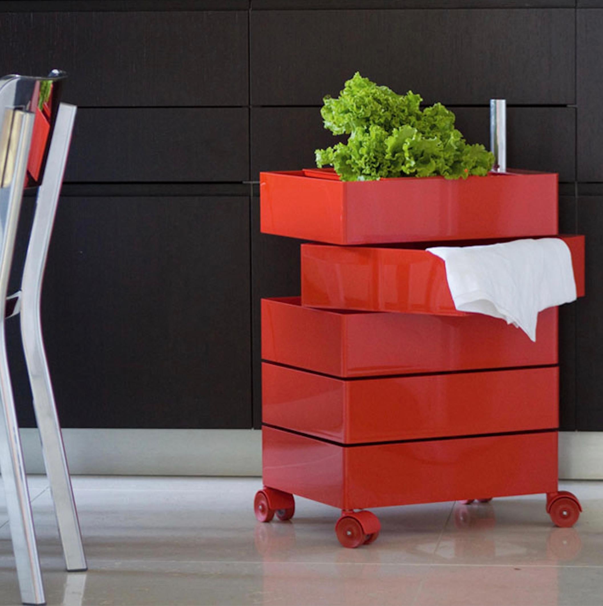 Drawer unit on wheels Magis 360° design Konstantin Grcic - 5 drawers - Blue For Sale 4