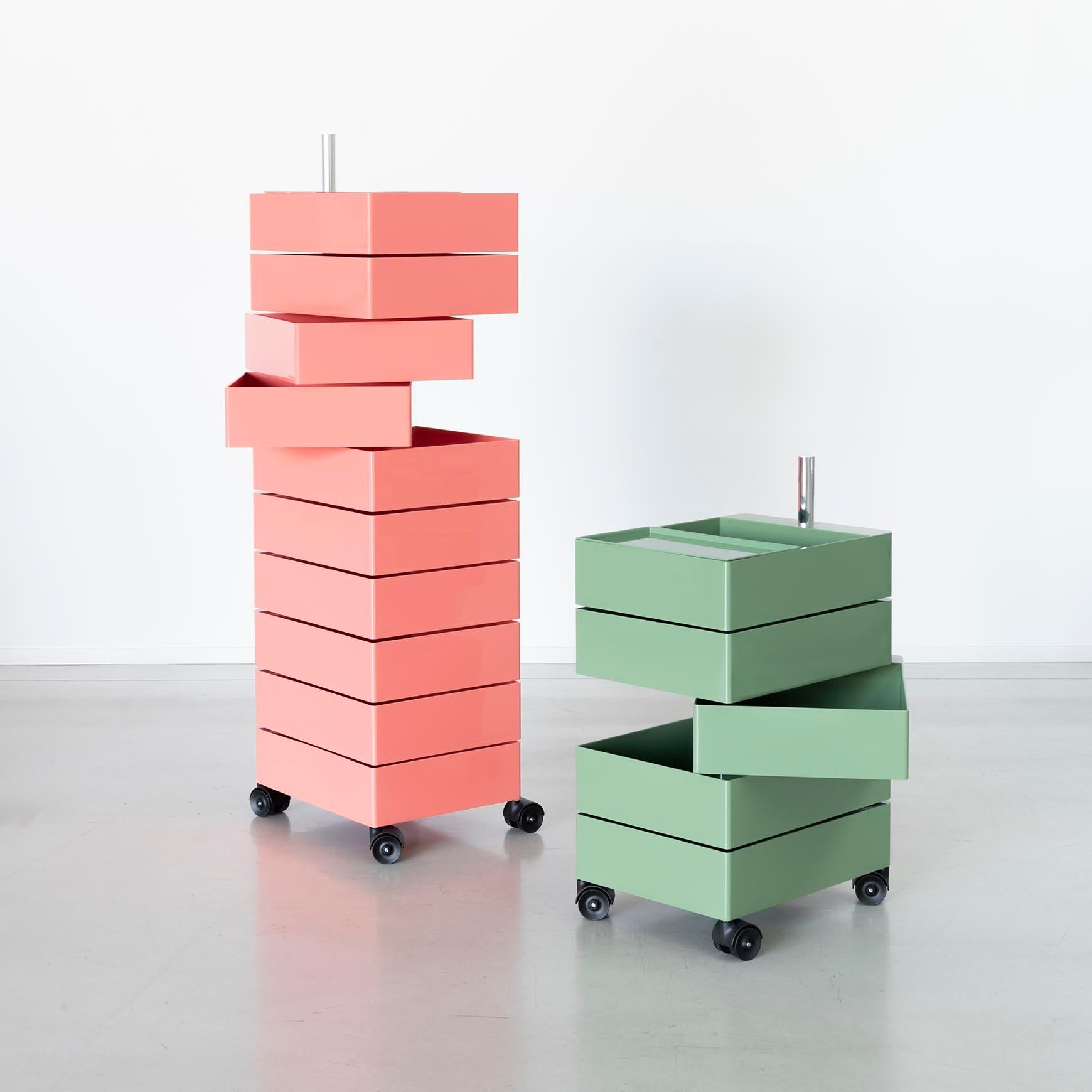 Drawer unit on wheels Magis 360° design Konstantin Grcic - 5 drawers - Bordeaux For Sale 1