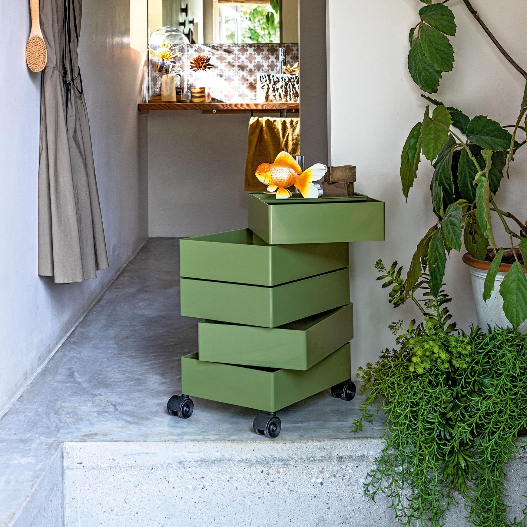 Drawer unit on wheels Magis 360° design Konstantin Grcic - 5 drawers - Bordeaux For Sale 2