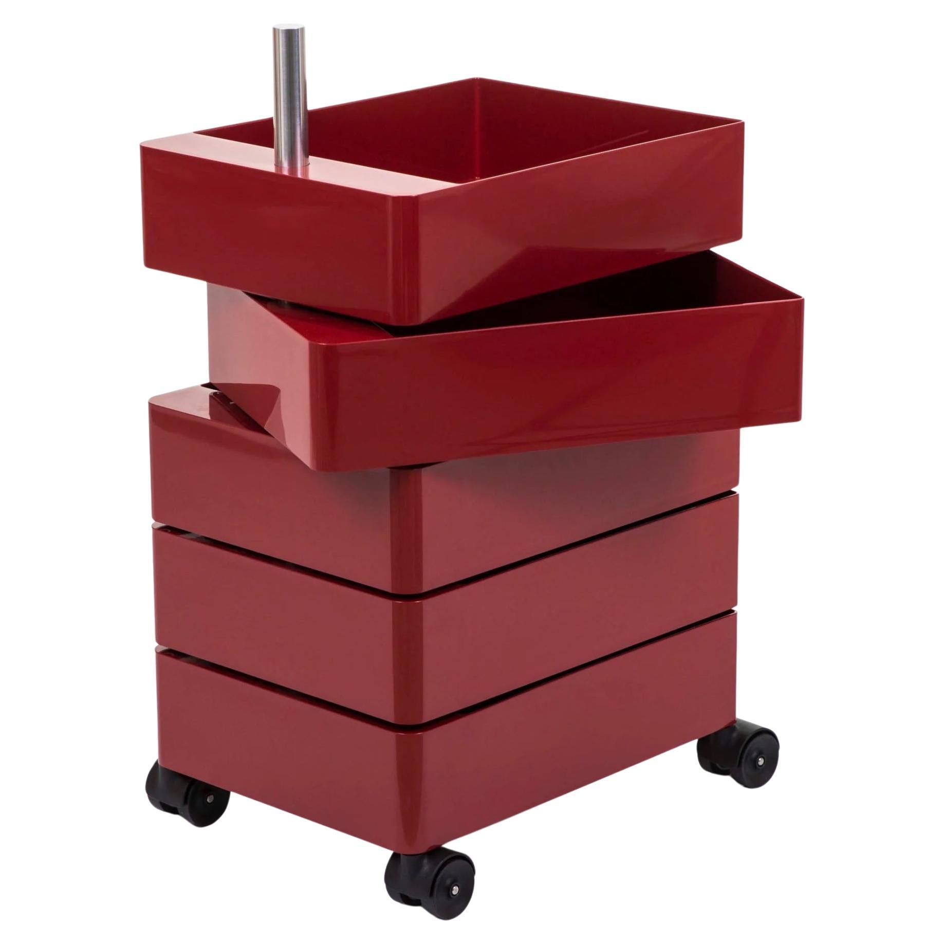 Drawer unit on wheels Magis 360° design Konstantin Grcic - 5 drawers - Bordeaux