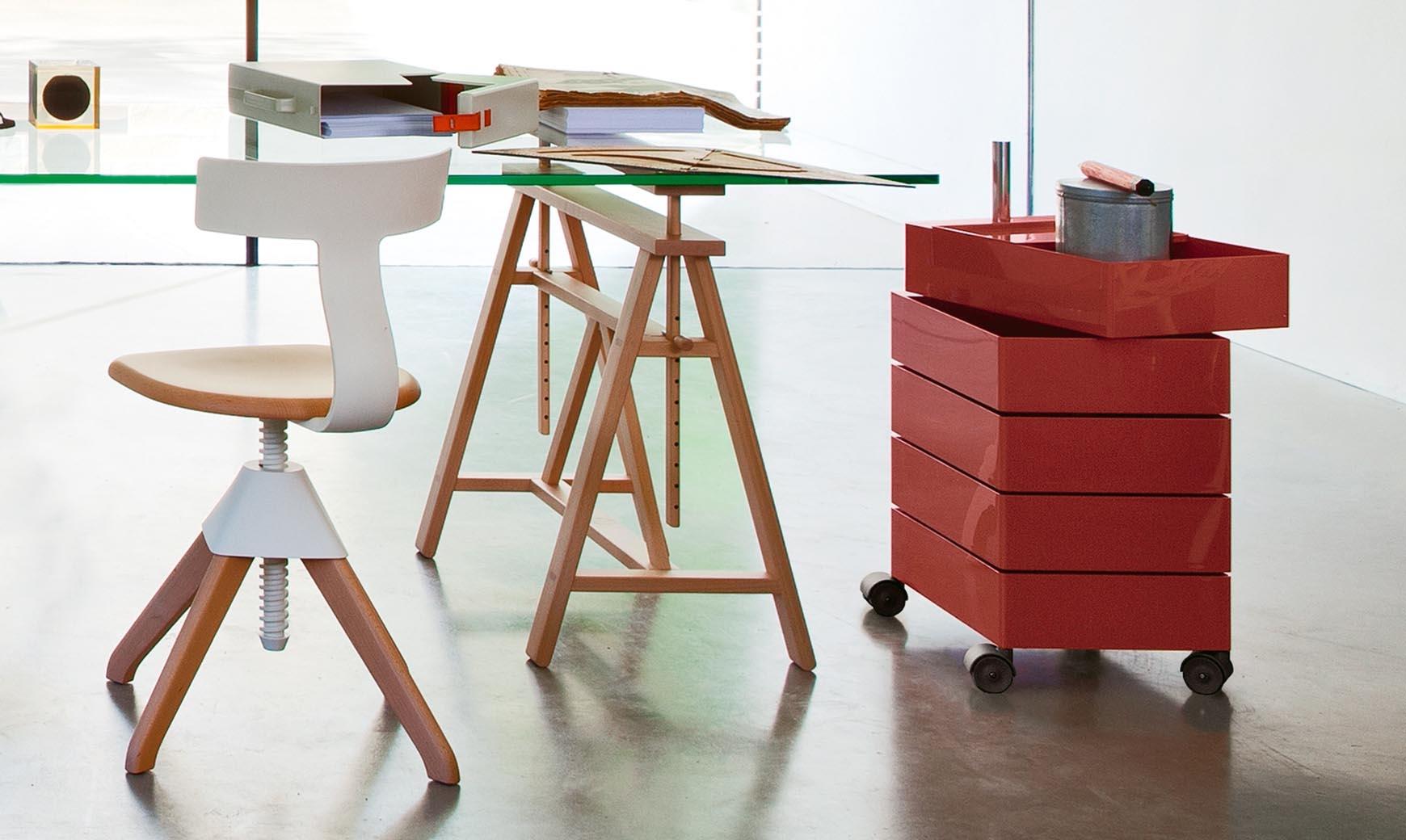 Cassettiera su ruote Magis 360° design Konstantin Grcic - 5 cassetti - Verde In condizioni Nuovo in vendita a Alcamo, IT