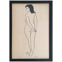 Drawing #6 of a Nude by Jerry O'day Alias Geraldine Heib