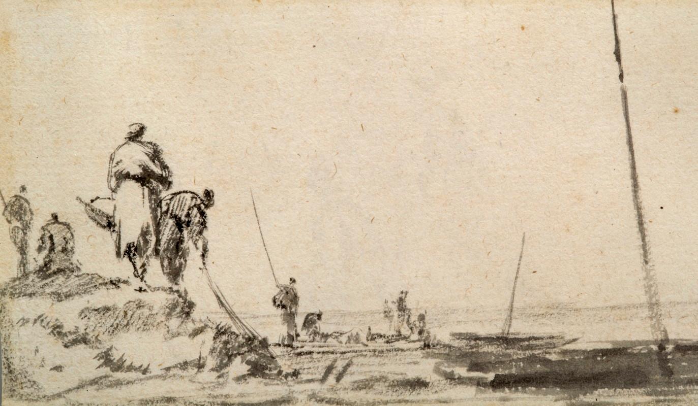 18th Century Drawing Attributed to Jean-Baptiste Pillement For Sale