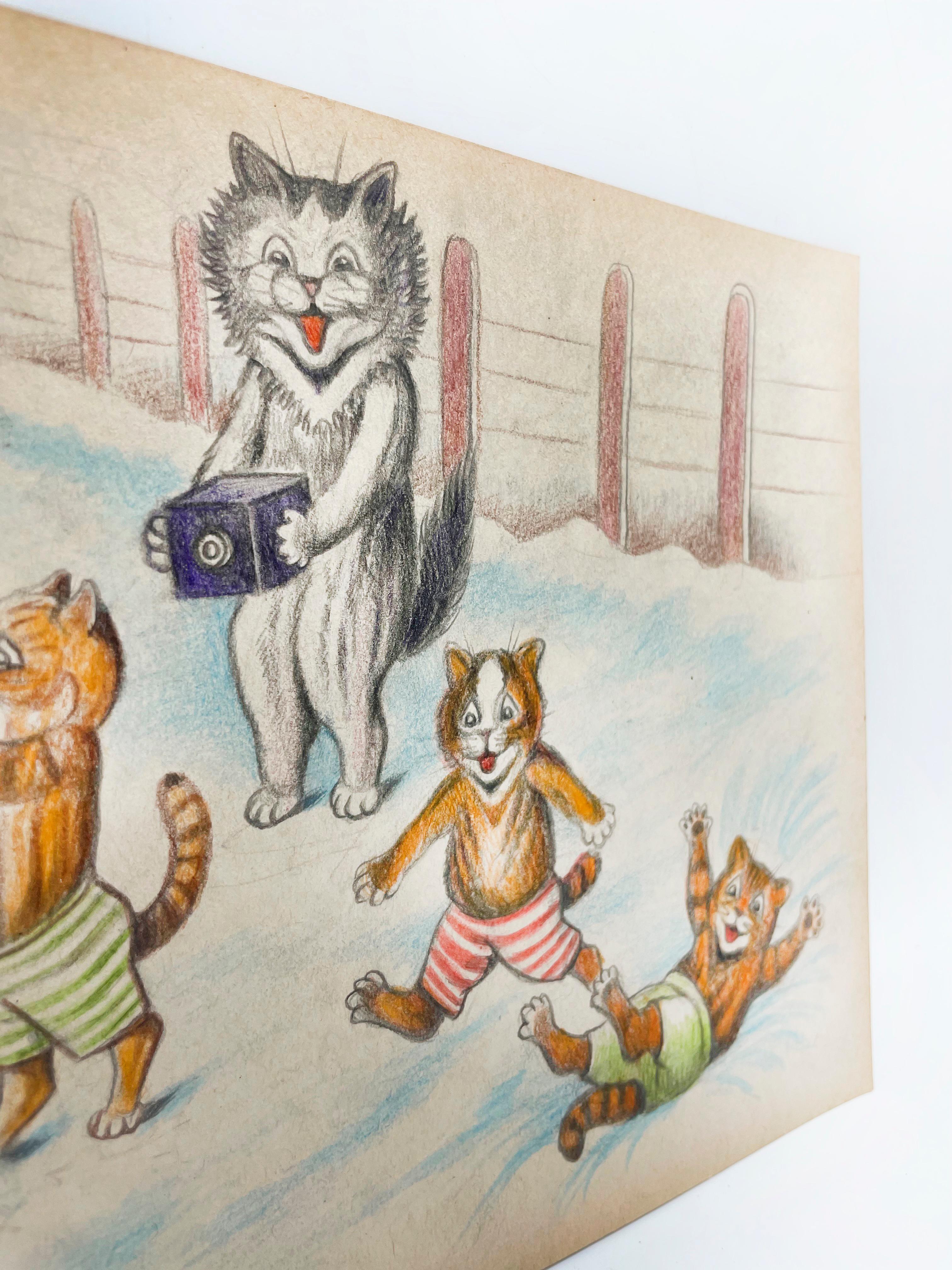 why did louis wain draw cats