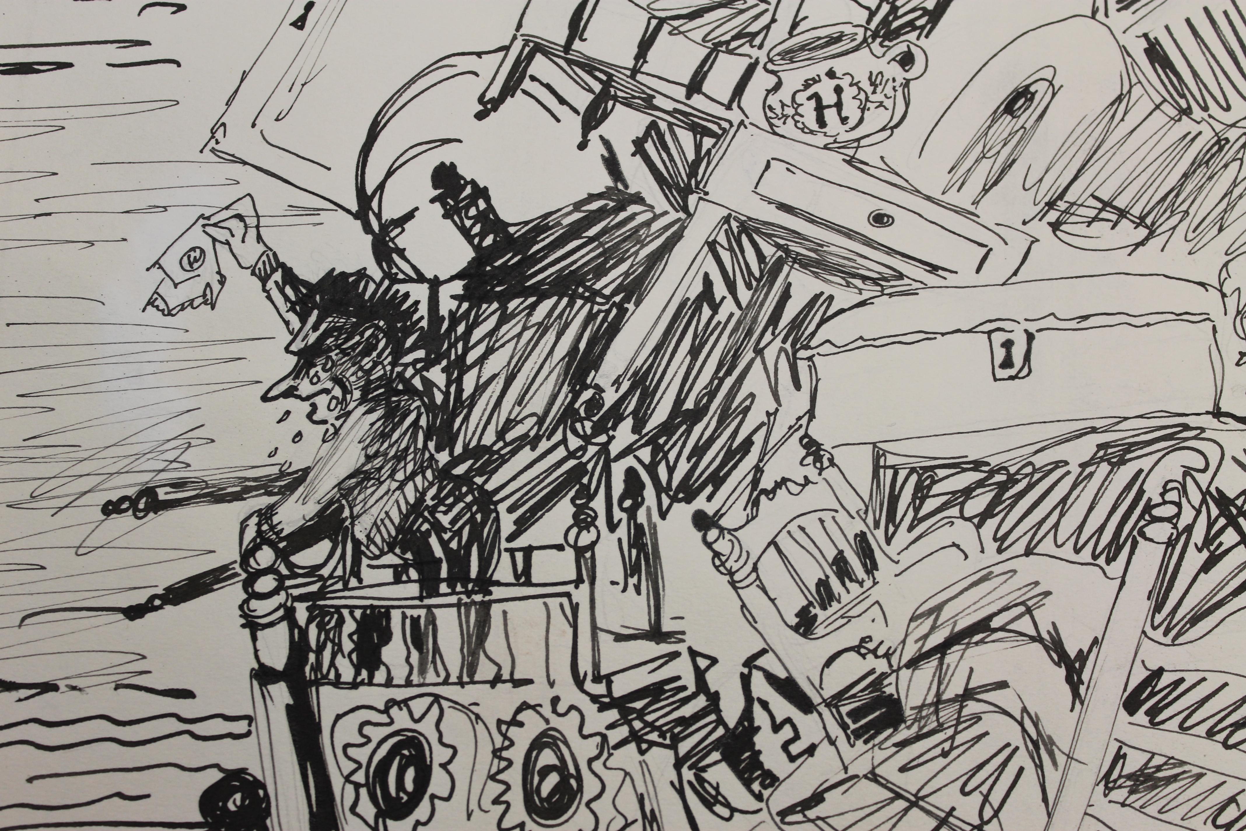 Dessin de Paul Wonner et William Theophilus Brown en vente 4