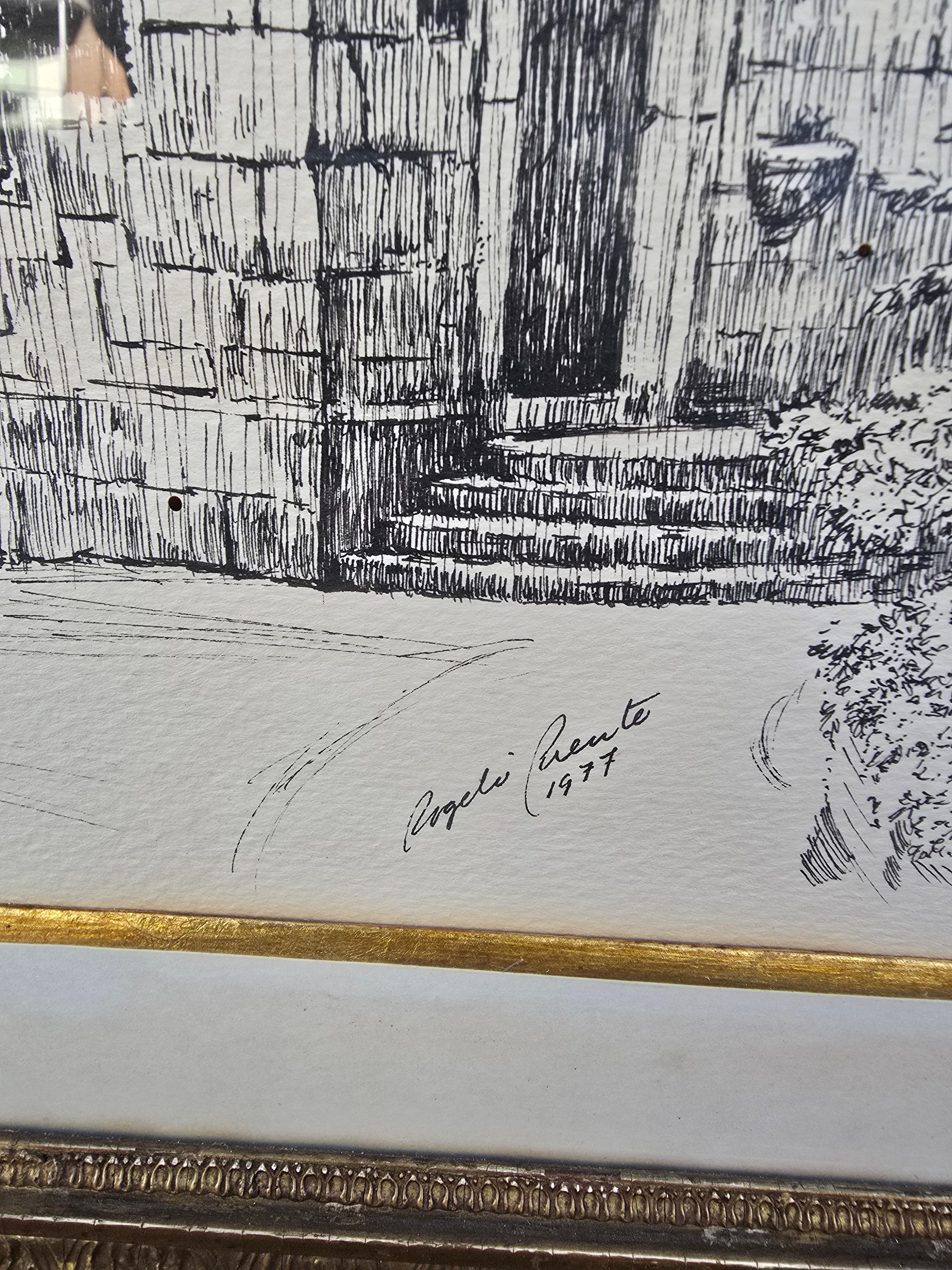 Dessin de Rogelio Puente (Cuba, 1936-1996). Bon état - En vente à Madrid, ES