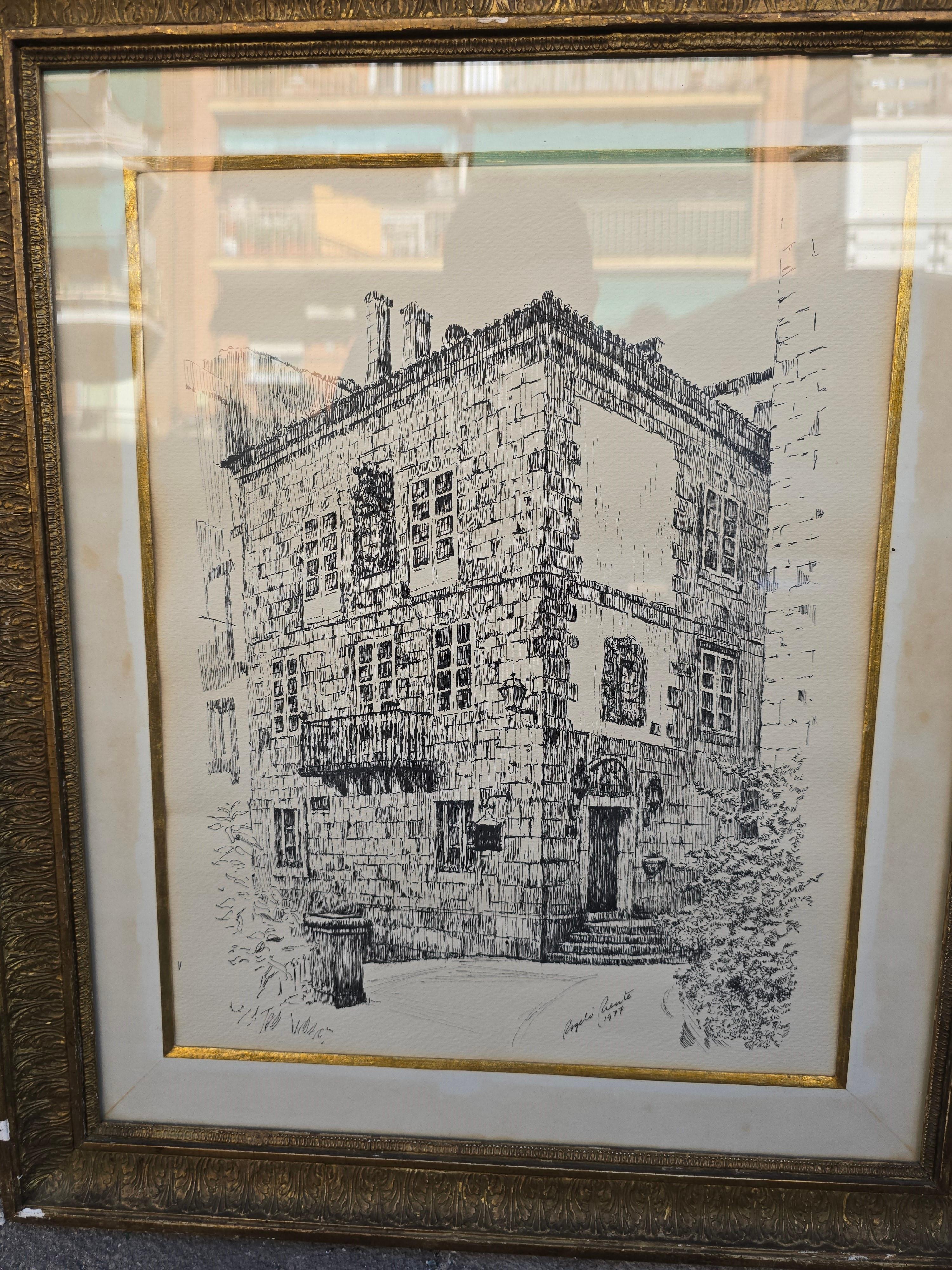 Papier Dessin de Rogelio Puente (Cuba, 1936-1996). en vente