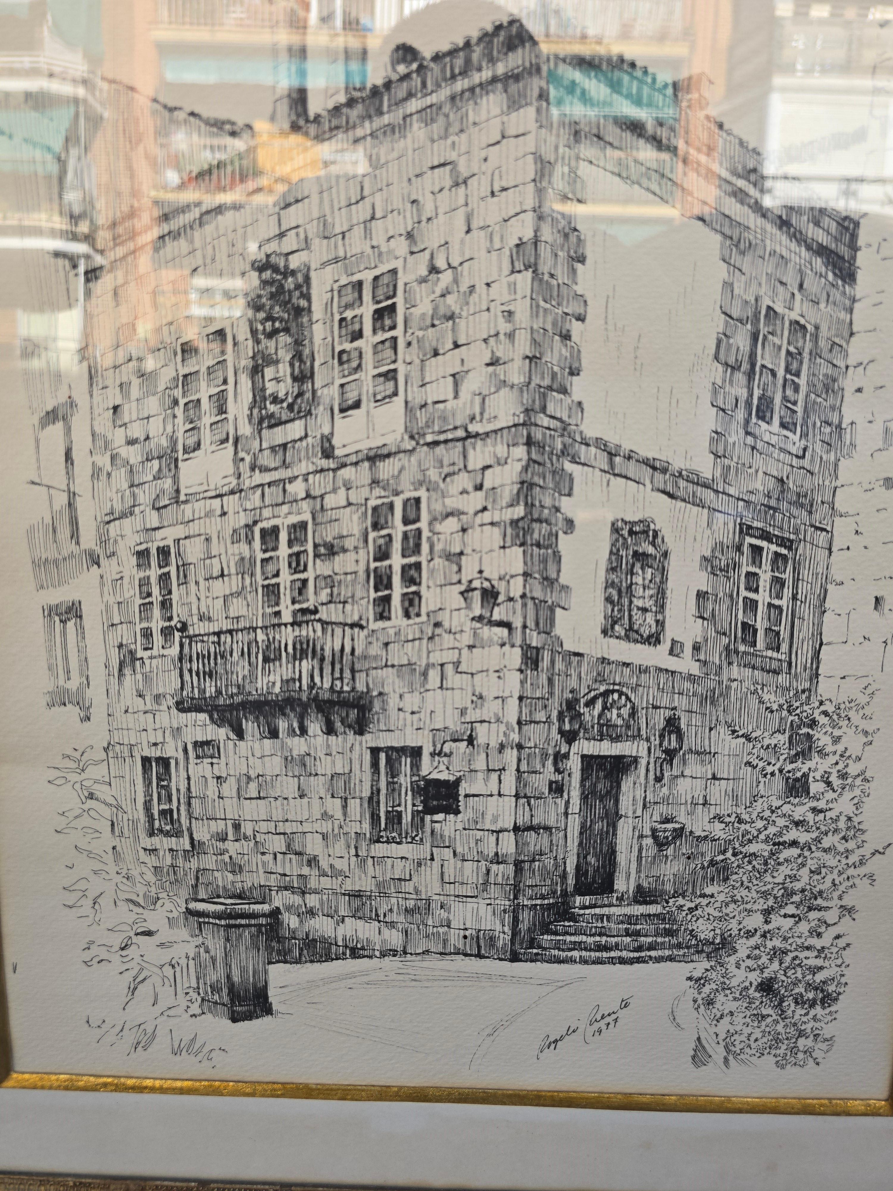 Dessin de Rogelio Puente (Cuba, 1936-1996). en vente 1