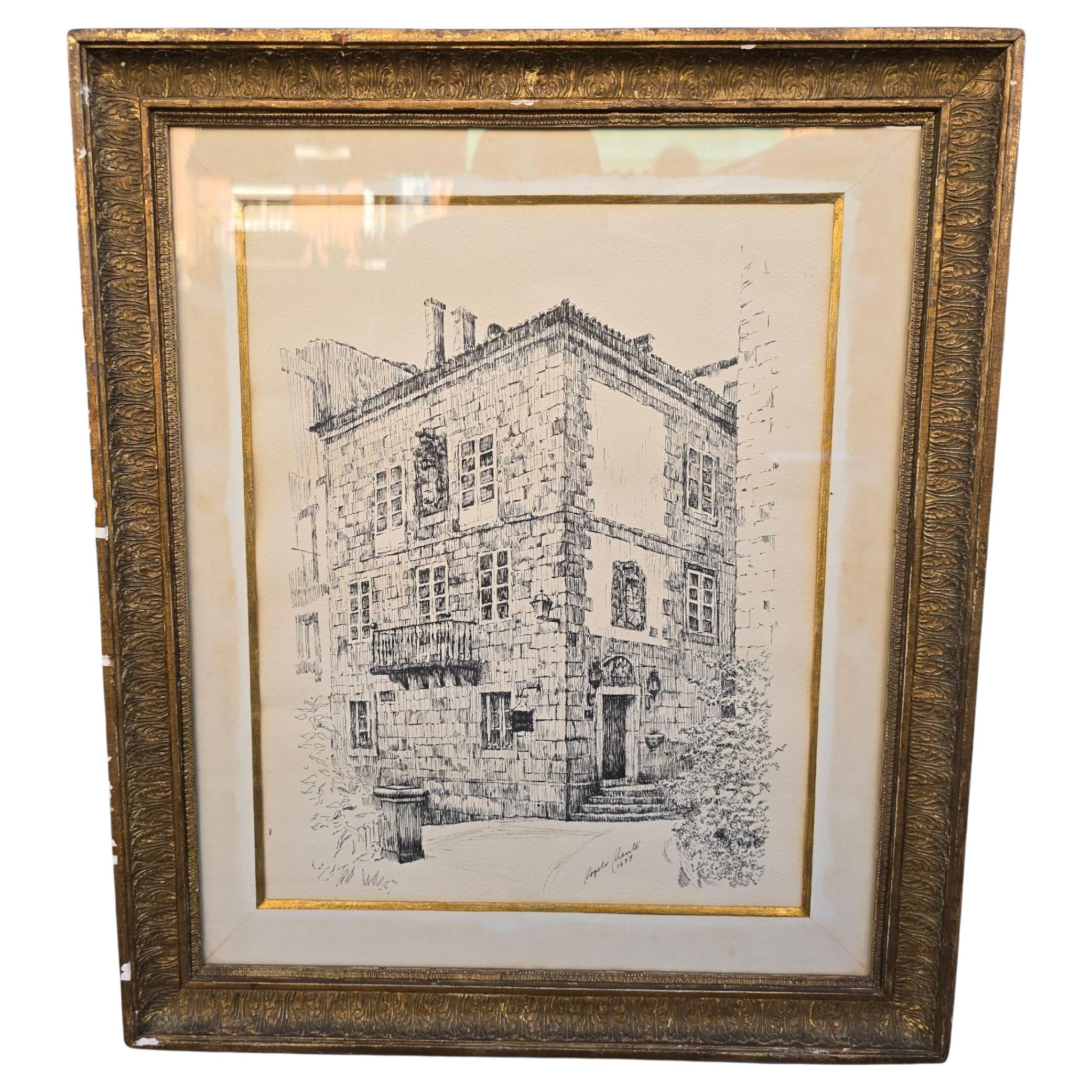 Zeichnung von Rogelio Puente (Kuba, 1936-1996).