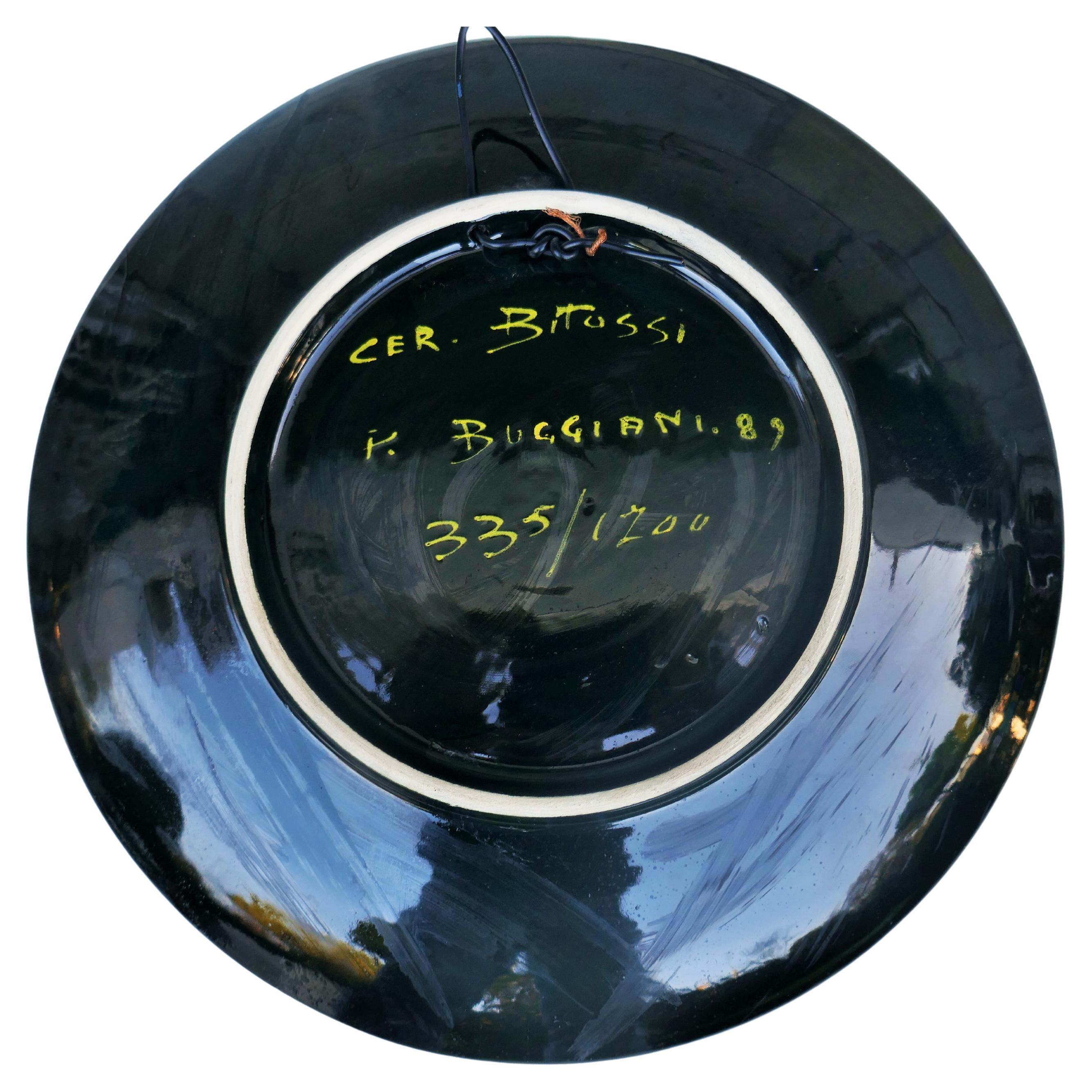 Zeichnung des Malers Paolo Buggiani für Bitossi.
Keramikplatte, hergestellt von Bitossi im Jahr 1989
Guter Zustand.
Dankeschön