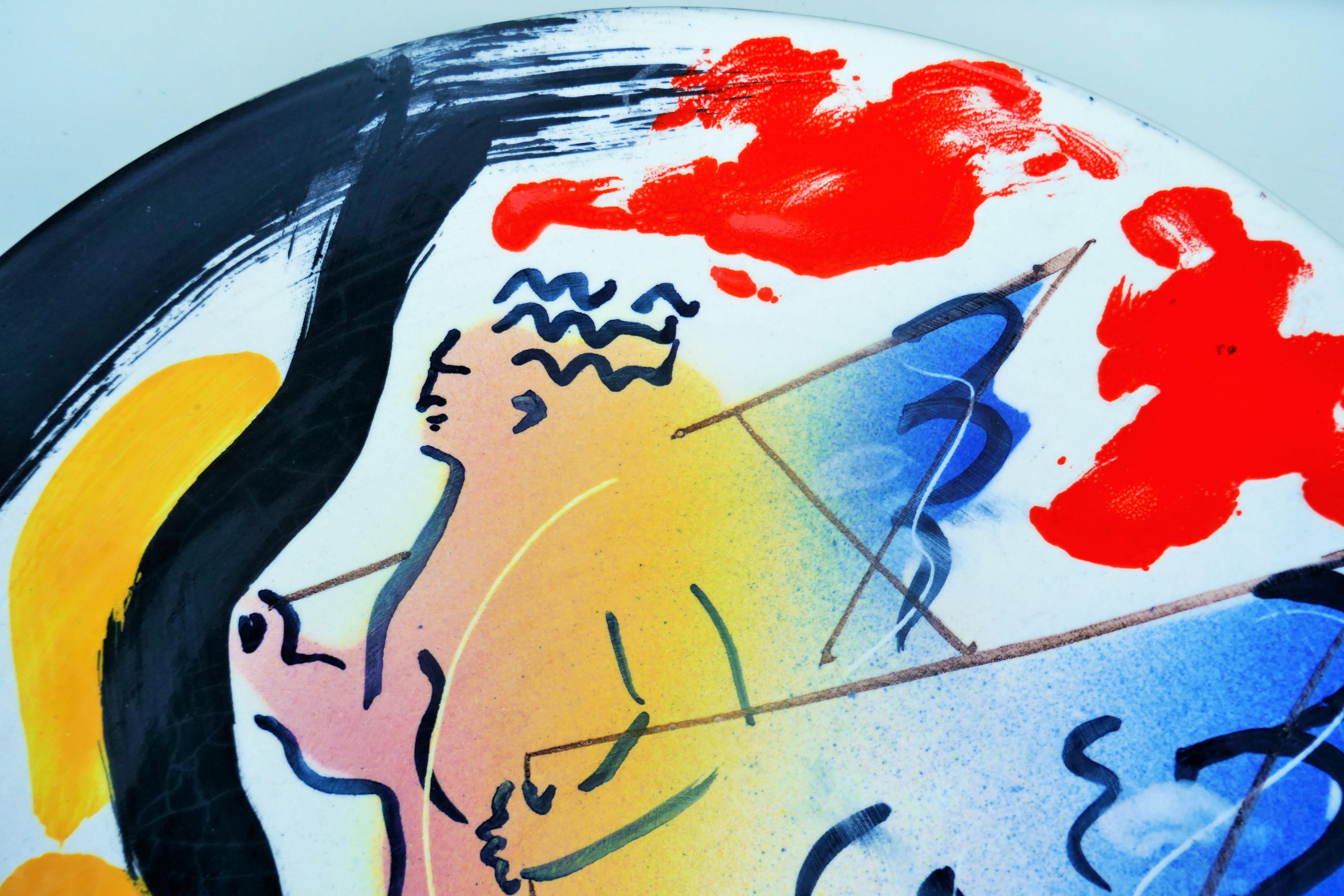 Zeichnung des Malers Paolo Buggiani für Bitossi. 335/1700 im Zustand „Gut“ im Angebot in Lugo, IT