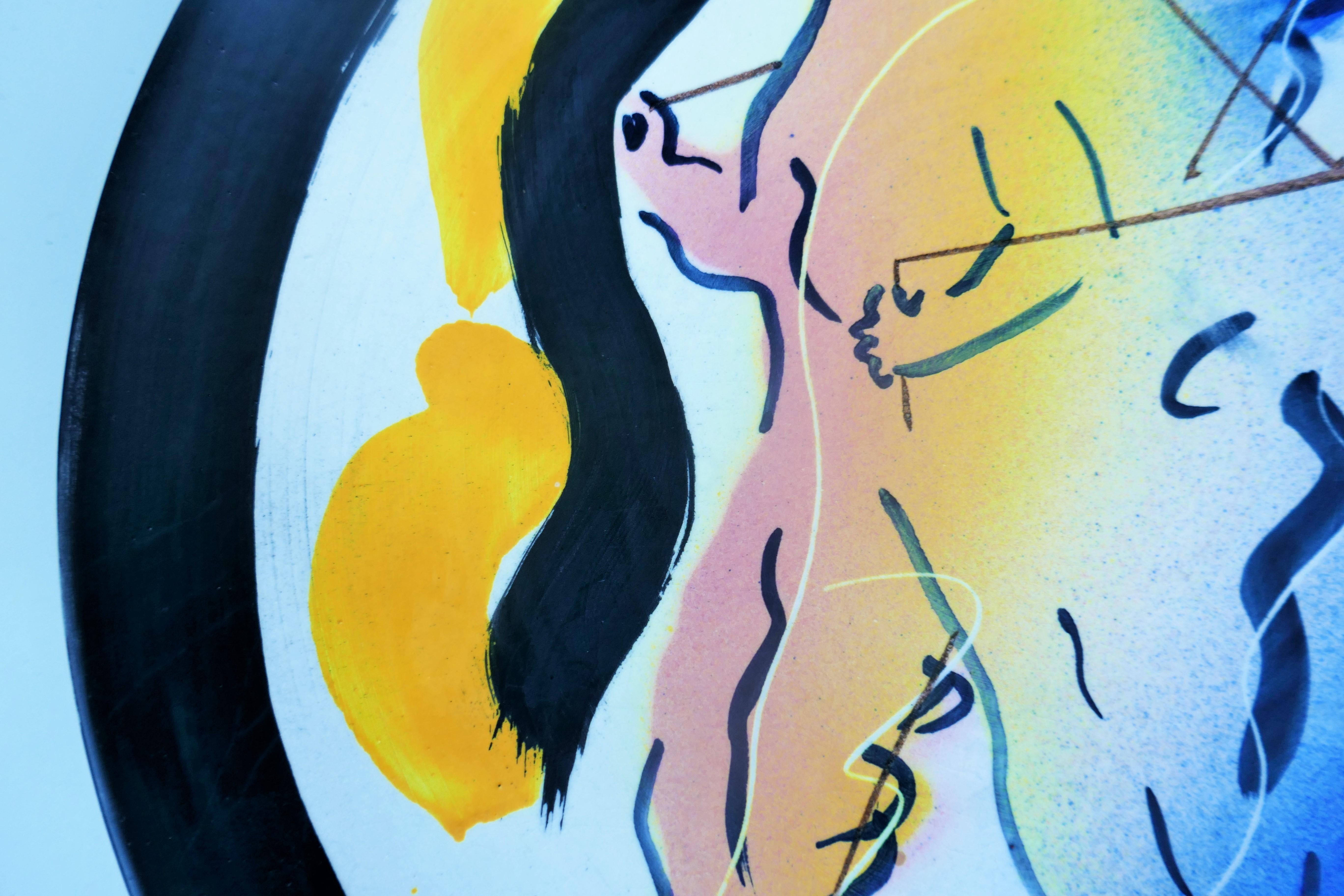 Zeichnung des Malers Paolo Buggiani für Bitossi. 335/1700 (Ende des 20. Jahrhunderts) im Angebot