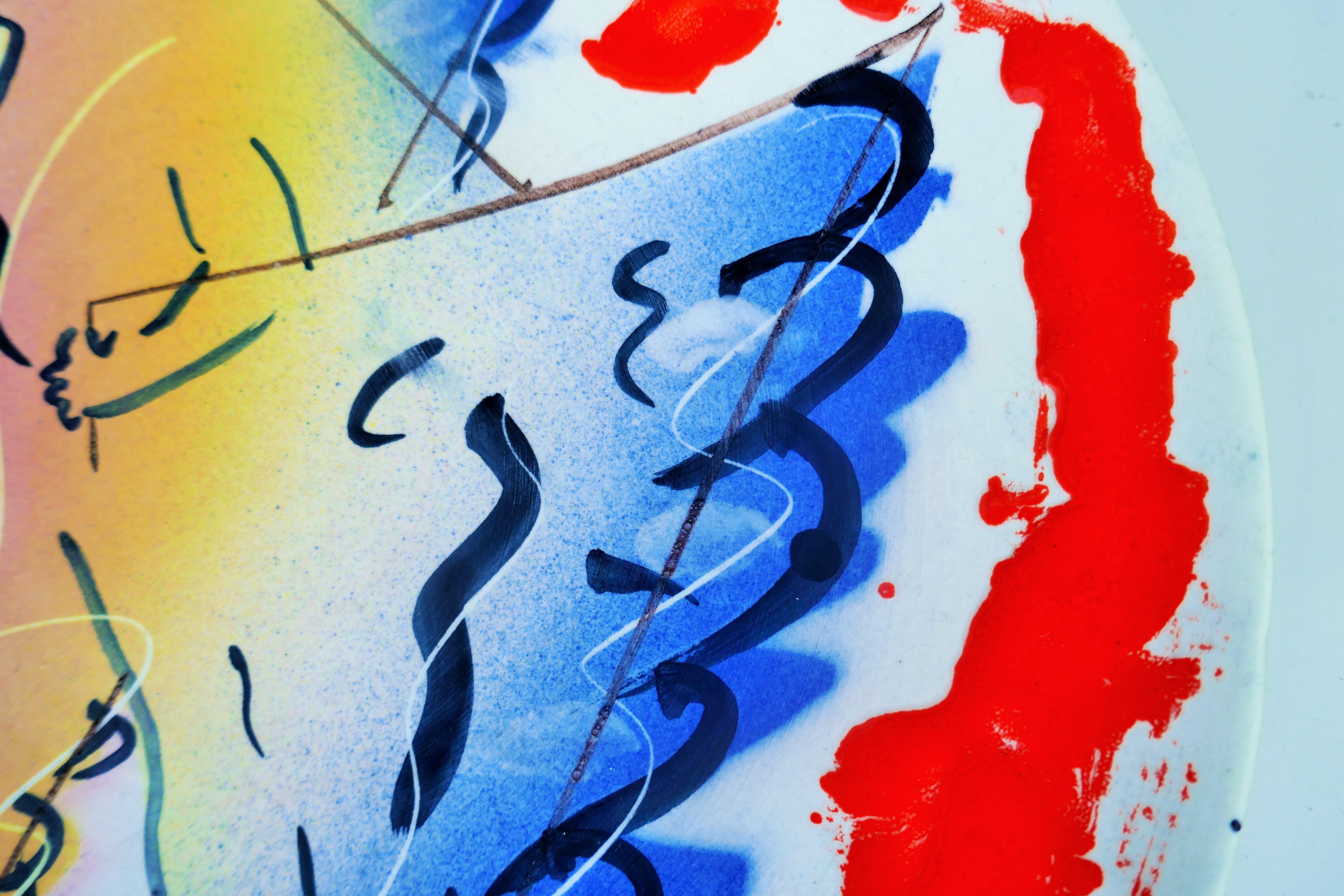 Zeichnung des Malers Paolo Buggiani für Bitossi. 335/1700 (Keramik) im Angebot