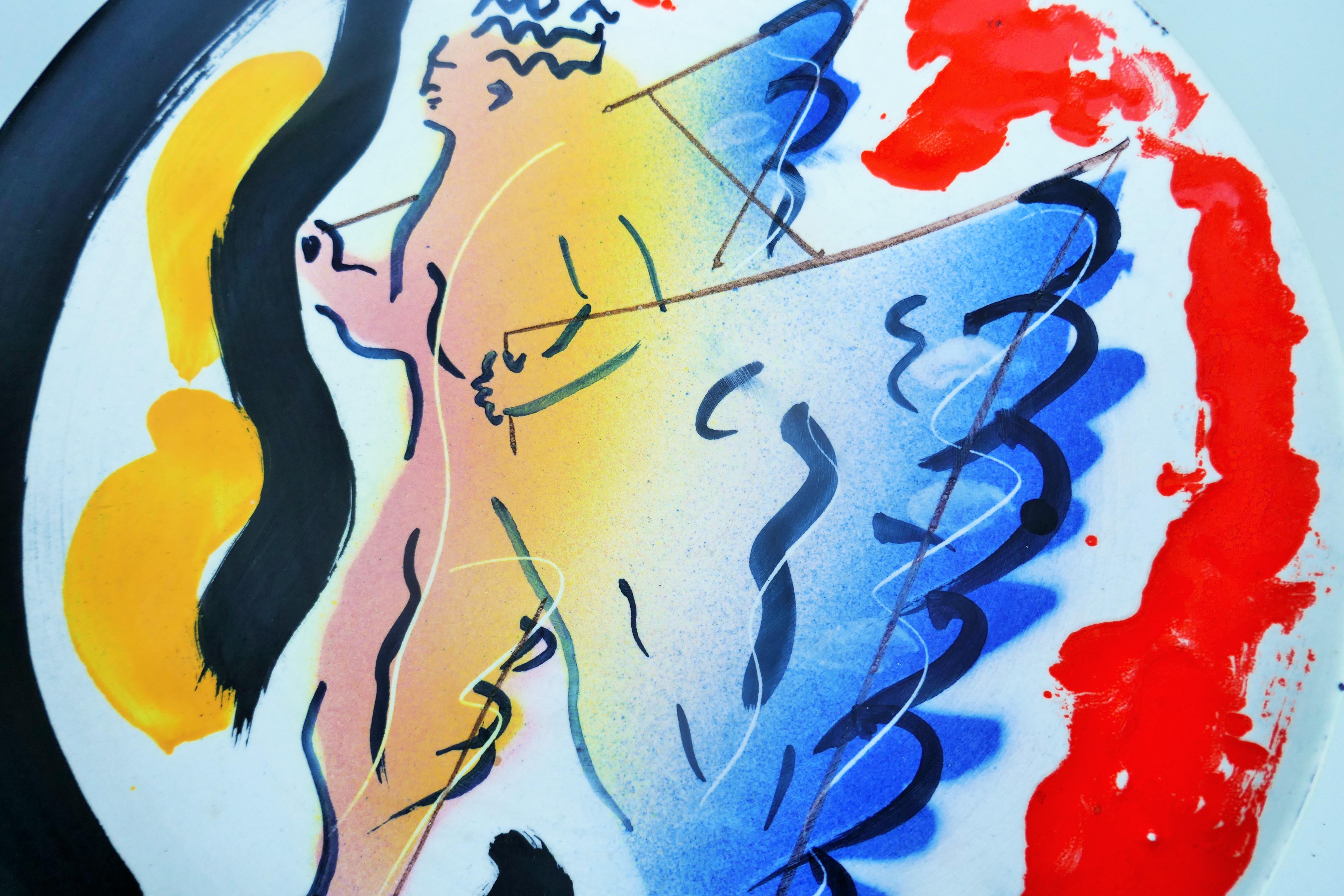 Zeichnung des Malers Paolo Buggiani für Bitossi. 335/1700 im Angebot 2