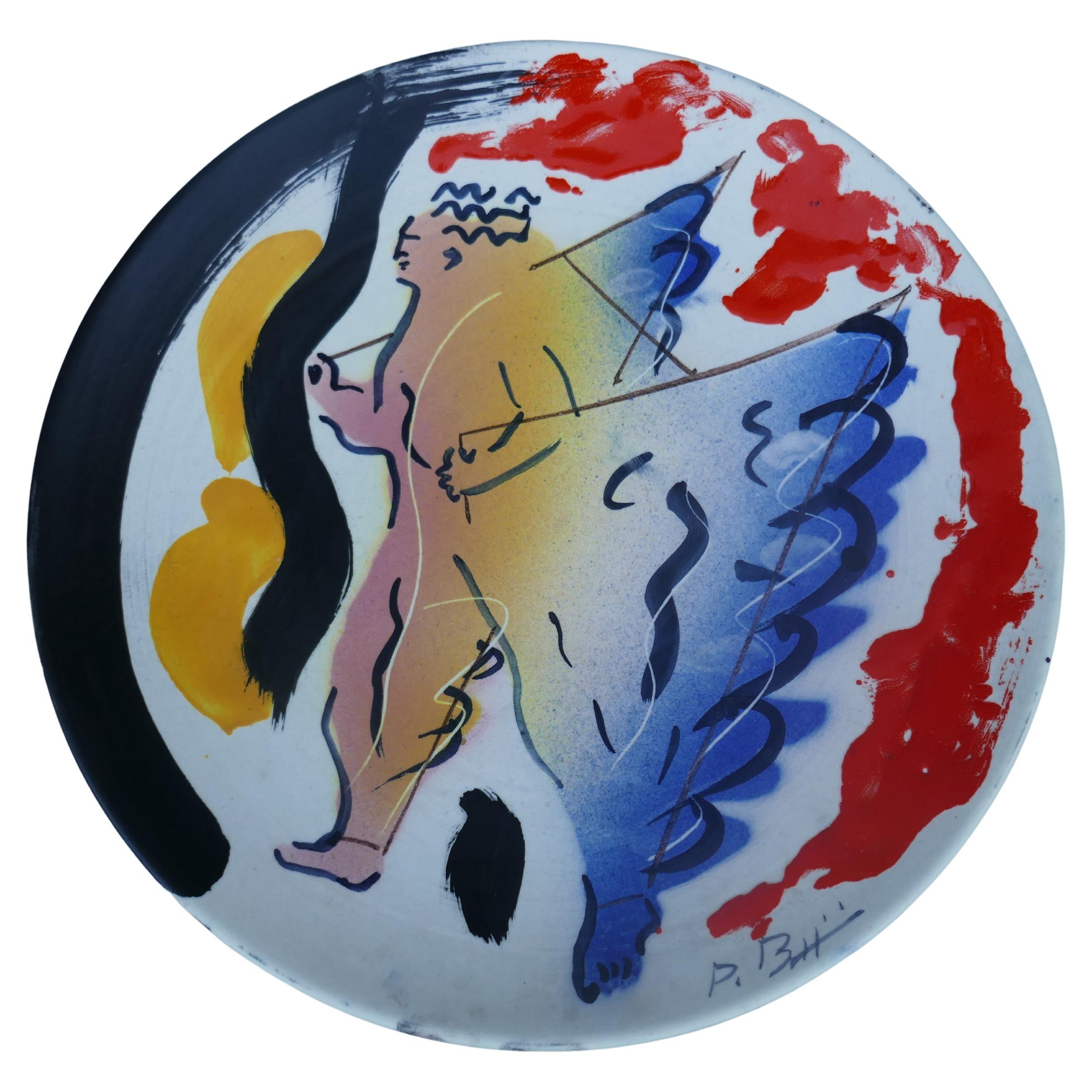 Zeichnung des Malers Paolo Buggiani für Bitossi. 335/1700 im Angebot