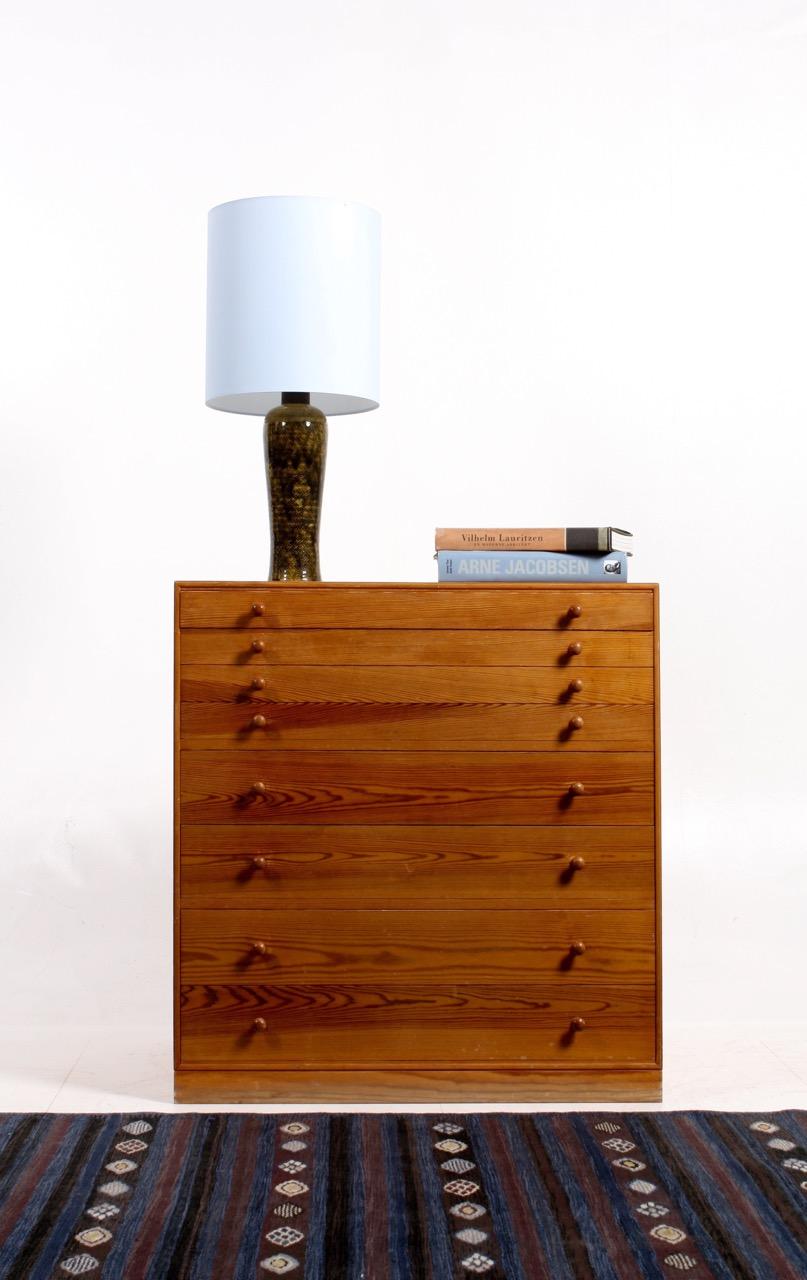 Scandinavian Modern Commode in Pine by Mogens Koch for Rud Rasmussen, Danish Mid century Design 