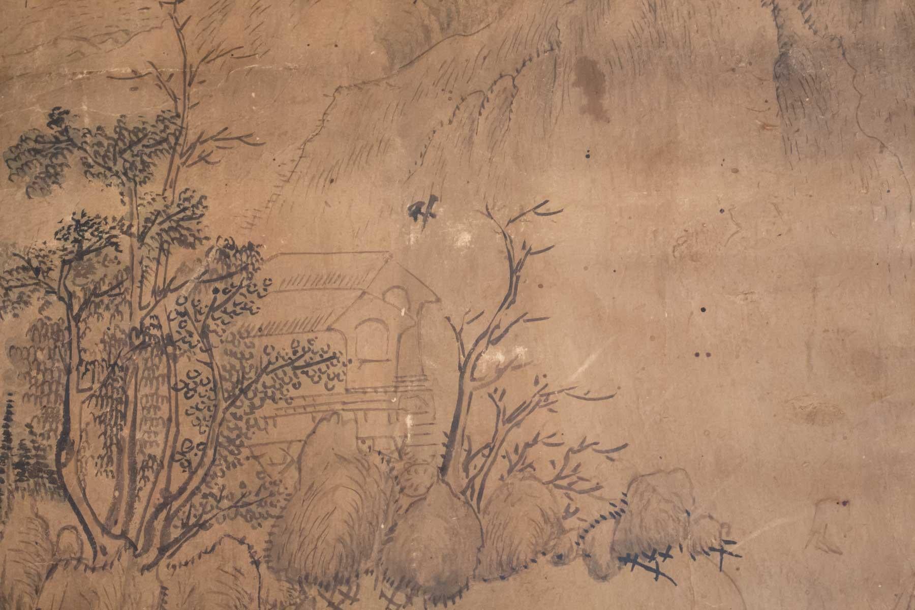 Exportation chinoise Dessin, Chine, 19e siècle sur papier, Art Asia en vente