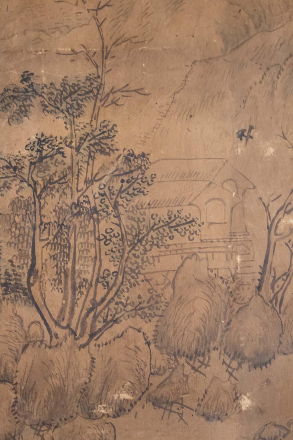 XIXe siècle Dessin, Chine, 19e siècle sur papier, Art Asia en vente