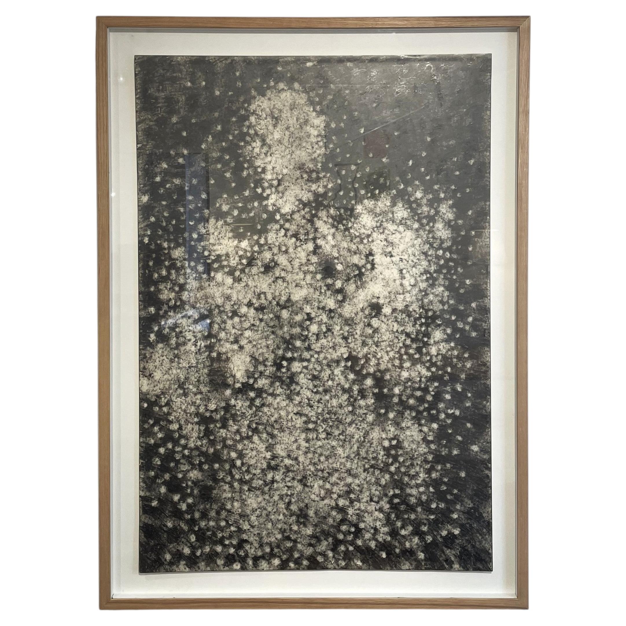 Drawing Figure d'Etoiles III, Charcoal on Paper, 2016, 93x64 cm without frame