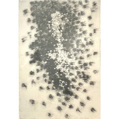 Contemporary Charcoal Drawing 'Figure d'Etoiles', Signed, 2015