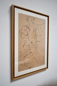 Craft d'une danseuse sur papier craft, 1980