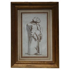 Drawing of a hunchback, Rome, 18th s.P.L. GHEZZI?