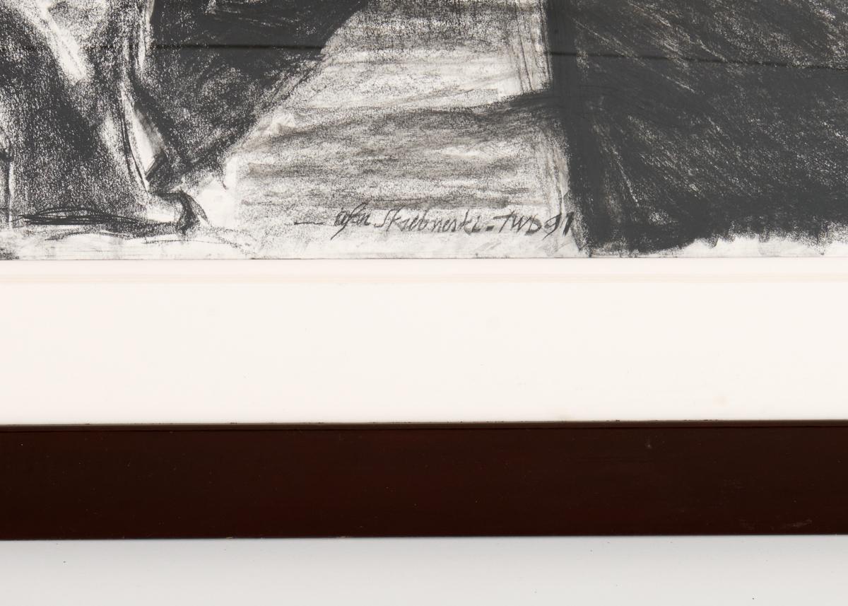 20ième siècle Dessin d'un nu, modelé d'après une photographie de Victor Skrebneski en vente