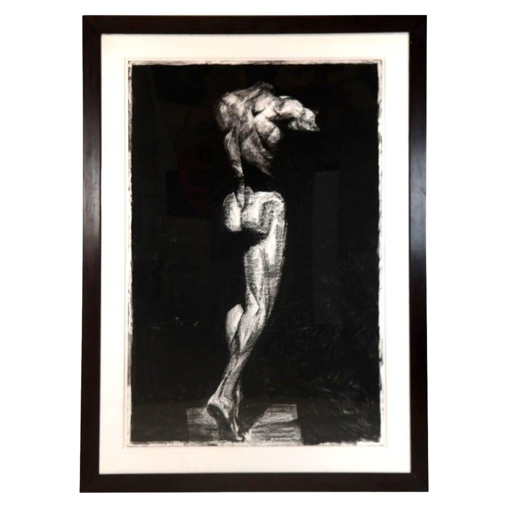 Zeichnung eines Akts, Modelliert nach einer Fotografie von Victor Skrebneski im Angebot
