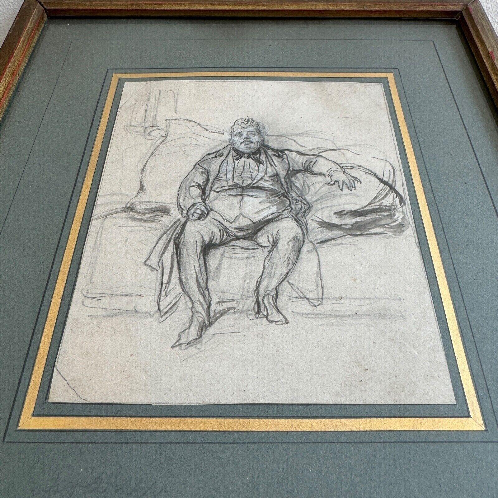 Zeichnung von Alexandre Dumas père von Paul Gavarni im Angebot 4