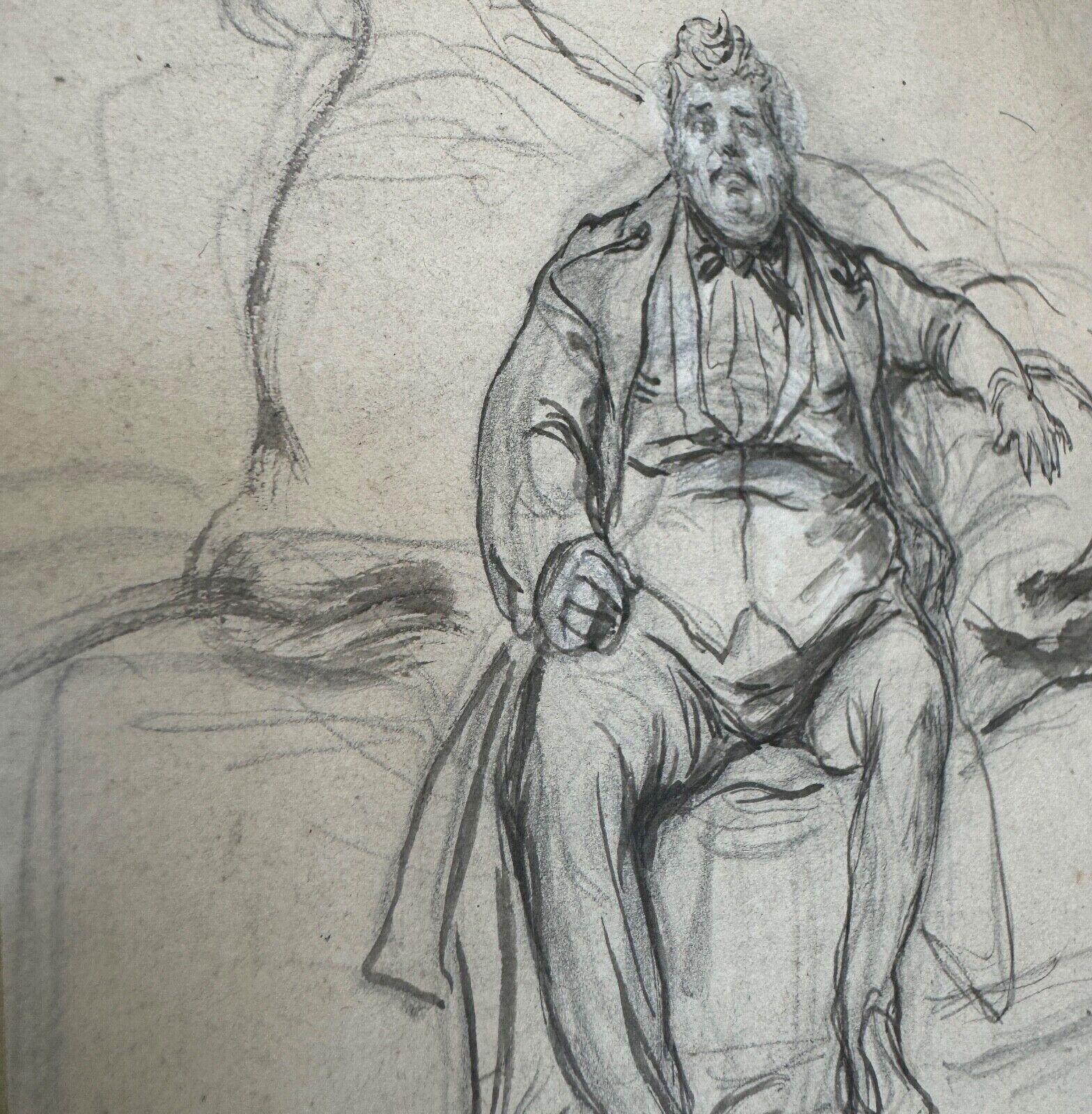 Zeichnung von Alexandre Dumas père von Paul Gavarni im Angebot 3