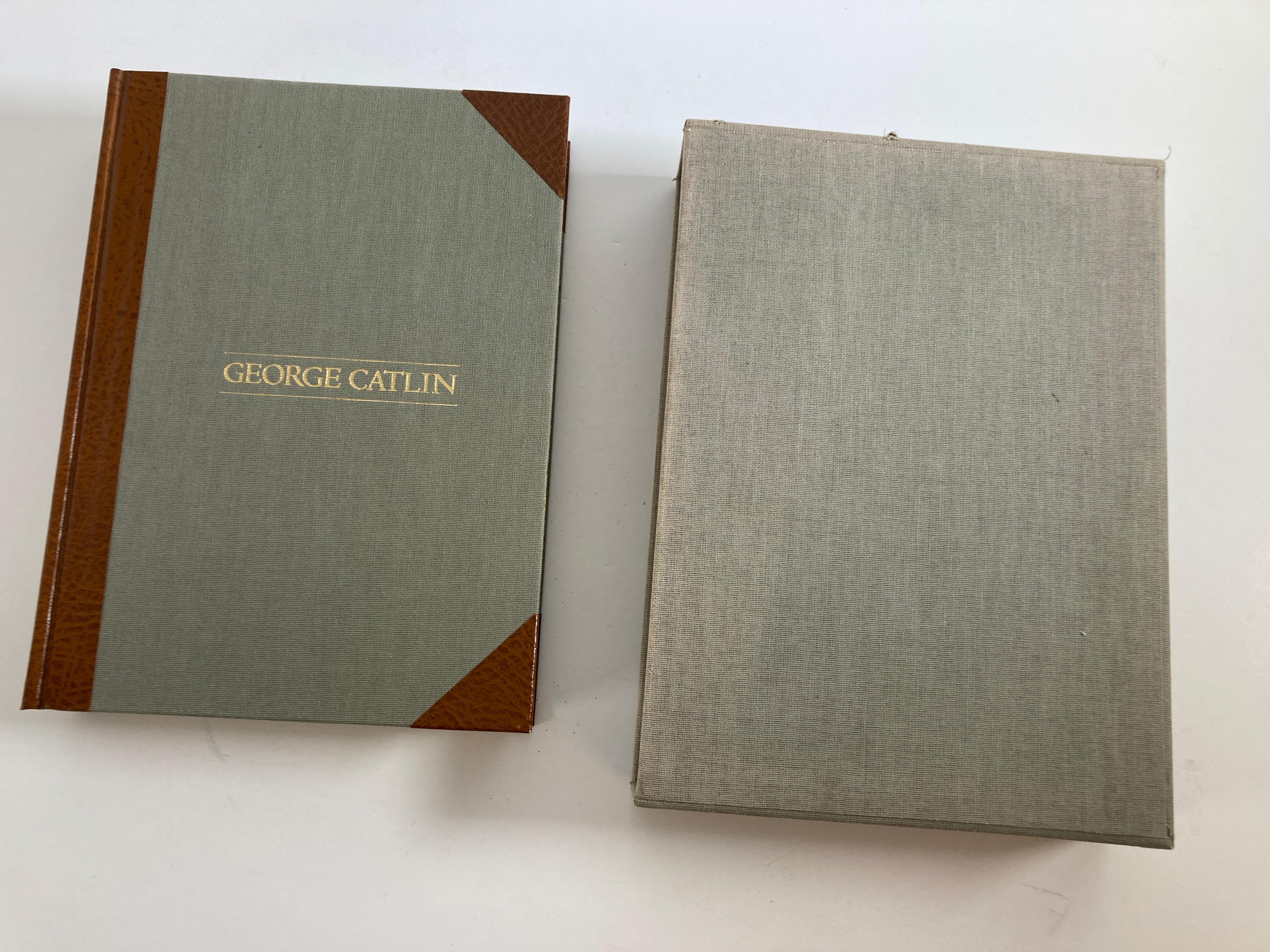Drawings Of The North American Indians
By Catlin, George
First edition. Hardcover. Very good. Stated first edition, half bound; leather over tan cloth. Cloth slipcase shows some light handling and toning at the edges of the opening. A well kept