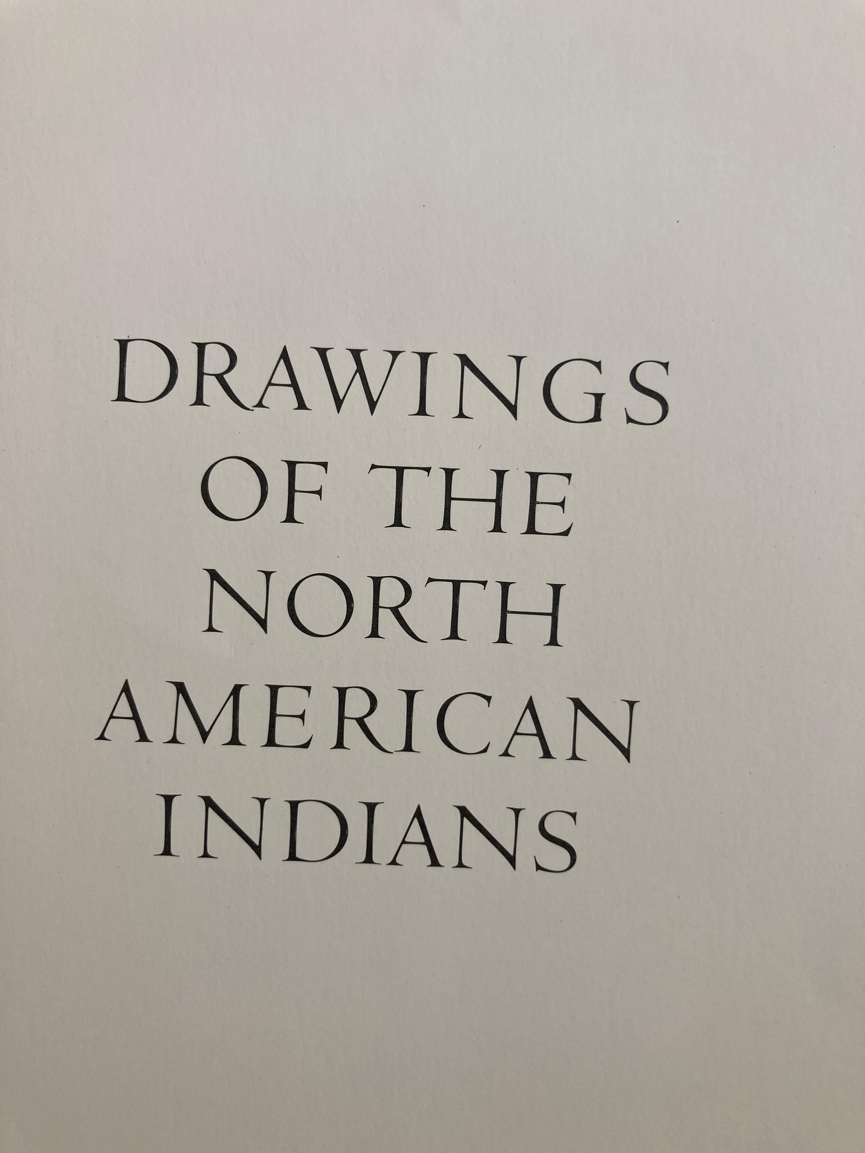 Paper Drawing of North American Indians by George Catlin, Hardcover