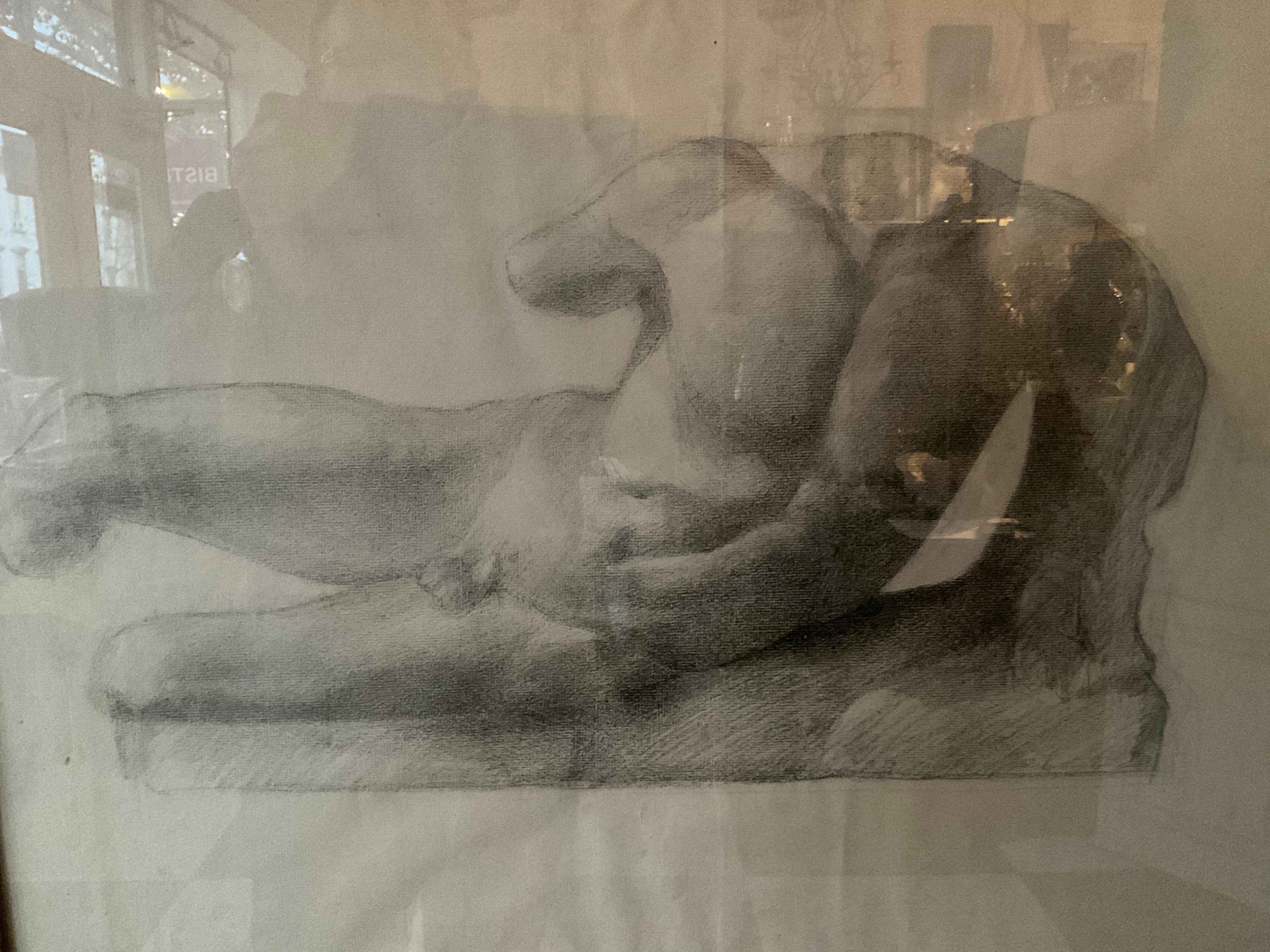 Drawing of Nude Male from, 1898 For Sale 5