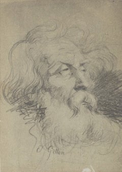 Drawing - 'Old man's head'