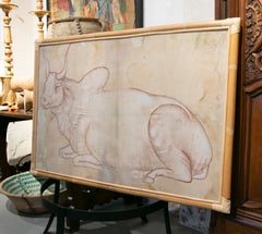 Disegno su tessuto di un bufalo del designer Jaime Parlade