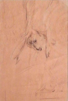 Drawing on Paper by Filippo De Pisis, Authenticated Pandolfini, 1930s