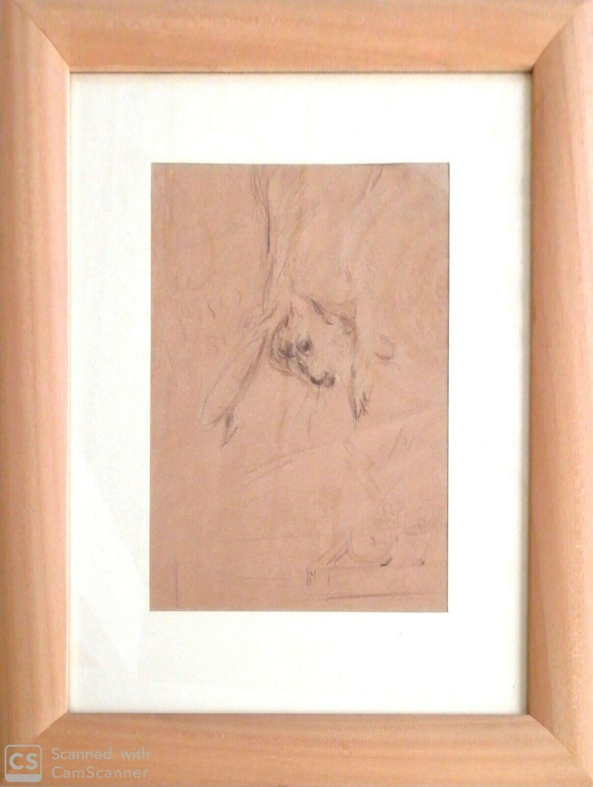 Italian Drawing on Paper by Filippo De Pisis, Authenticated Pandolfini, 1930s For Sale