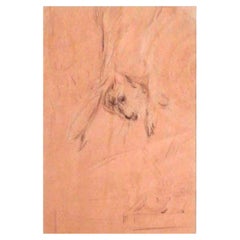Drawing on Paper by Filippo De Pisis, Authenticated Pandolfini, 1930s