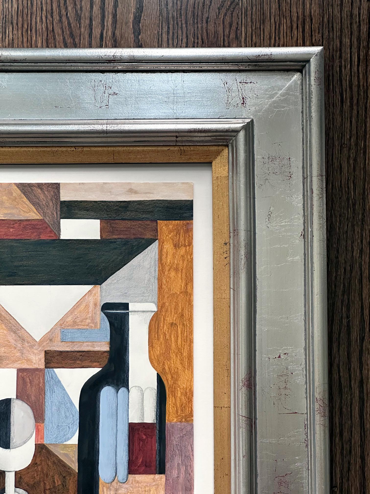Drawing on Paper Nature Morte Still Life Attributed to Amédée Ozenfant In Good Condition For Sale In Atlanta, GA
