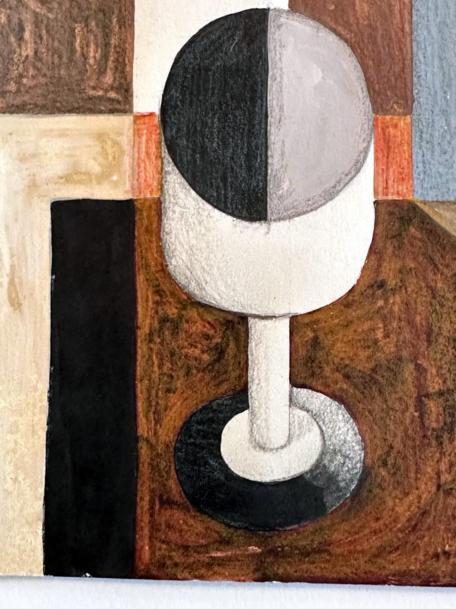 Drawing on Paper Nature Morte Still Life Attributed to Amédée Ozenfant For Sale 7